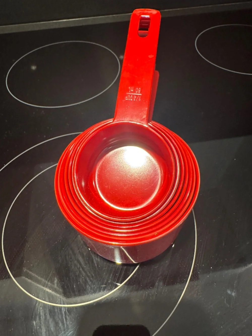 Share Williams Sonoma Round Red Melamine Measuring Cups Set of 7